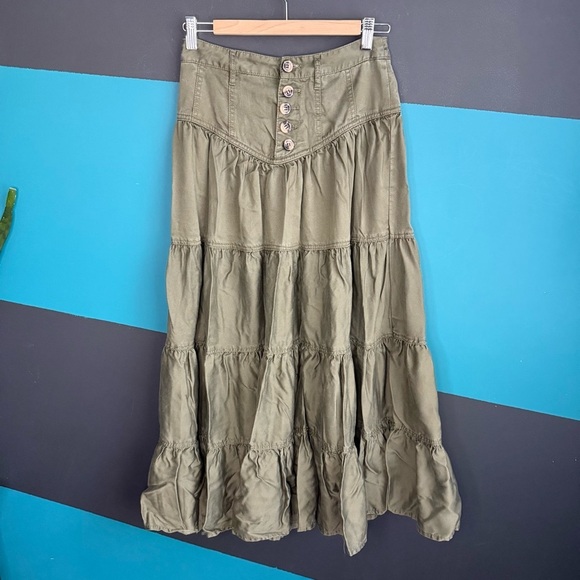 Maeve Lainey Tiered Maxi Skirt size 4 - Picture 3 of 16